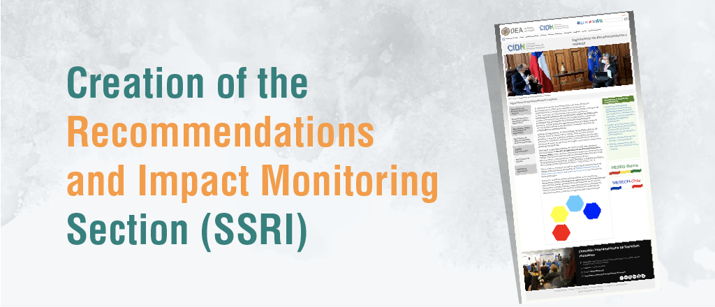 Creation of the Recommendations and Impact Monitoring Section (SSRI) 