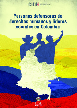 Informe sobre la situacin de personas defensoras y lderes sociales en Colombia