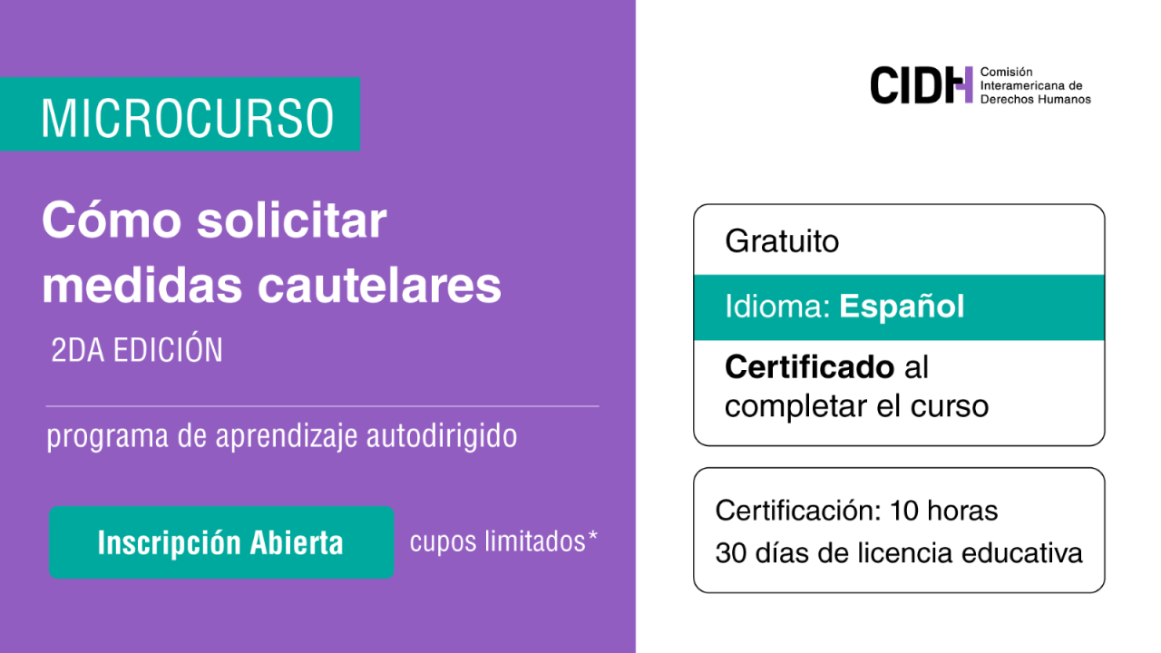 Microcurso Cmo solicitar medidas cautelares - Ed2