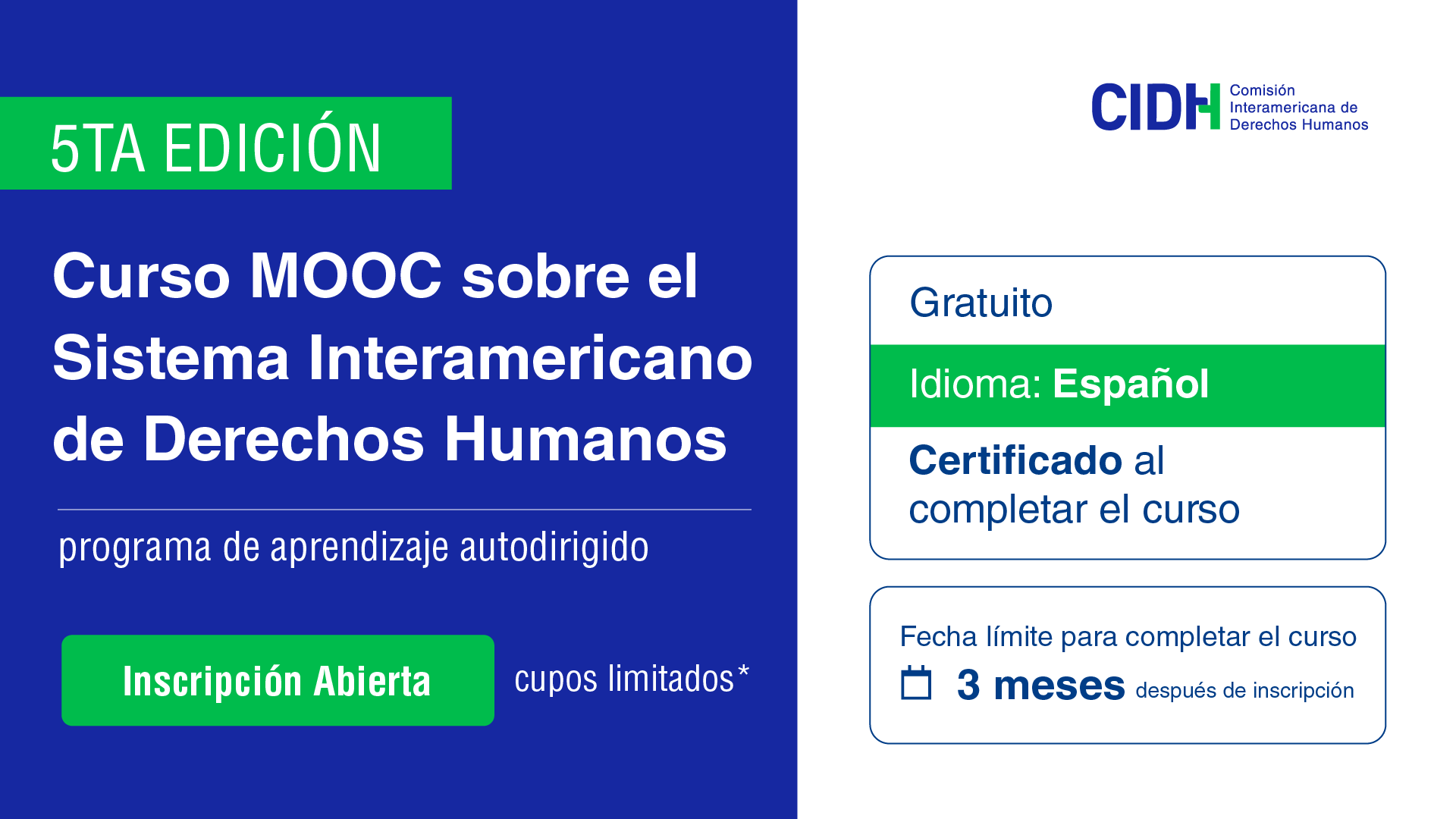 MOOC Sistema Interamericano de Derechos Humanos - Ed. 5