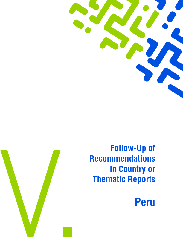 First follow-up report on the recommendations made by the IACHR in the 2023 report on the situation of human rights in Peru in the context of social protests