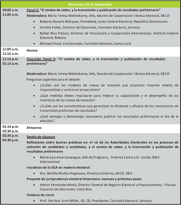 agenda